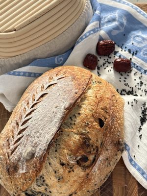 Red Date & Black Sesame Sourdough