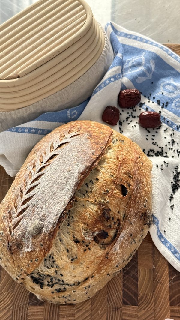 Red Date & Black Sesame Sourdough